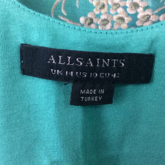 All Saints Layla Rejuvenate Bodysuit Khaki Green - Picture 6 of 8